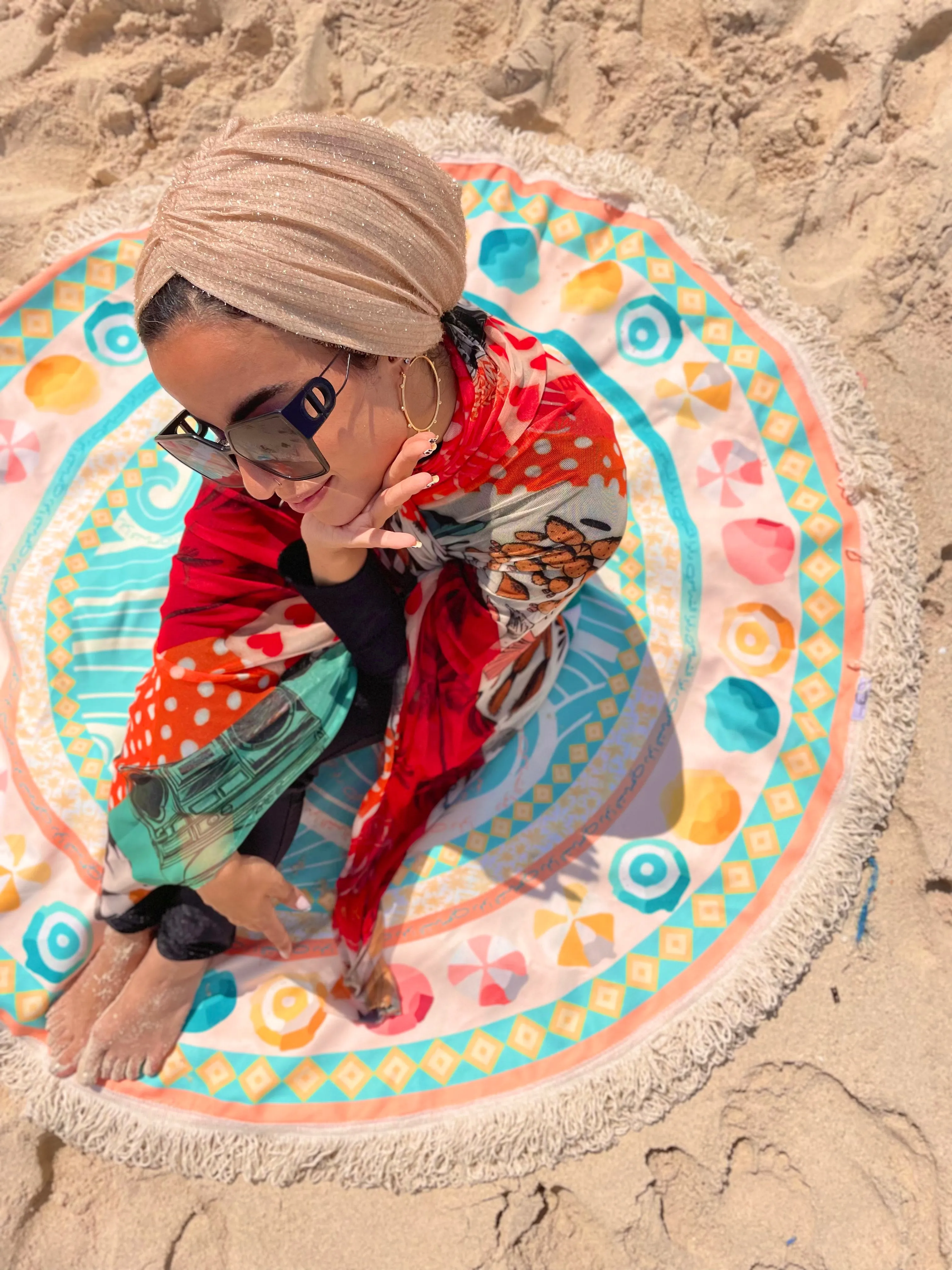 دقوا الشماسي Reversible Beach Mat⁩⁩