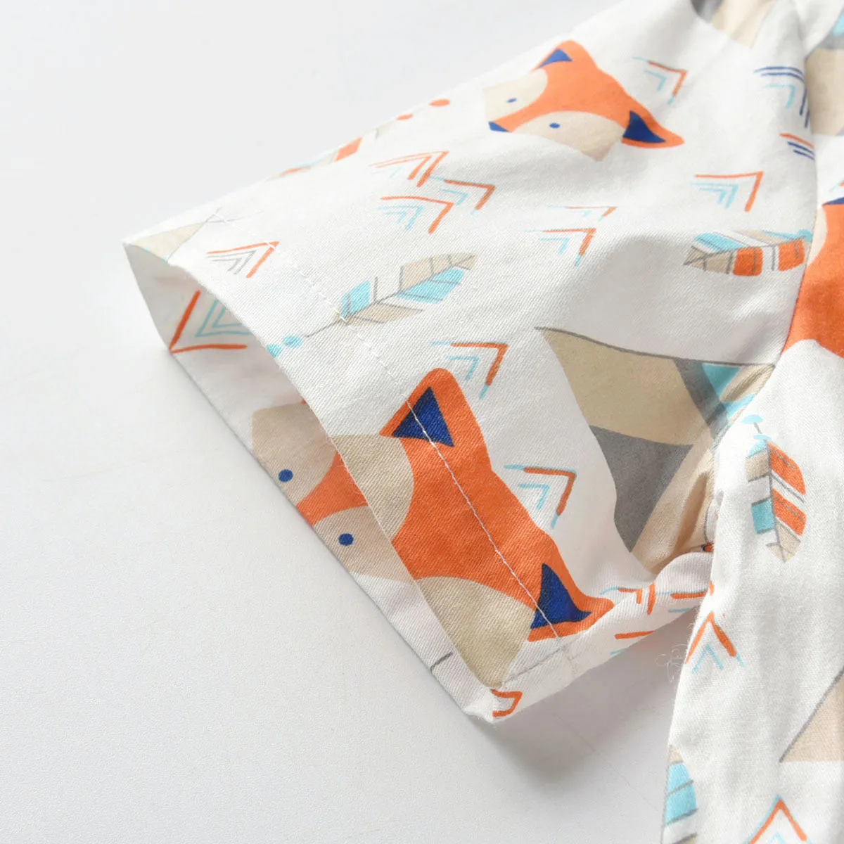2 Pieces Set Baby Kid Boys Animals Bow Print Shirts And Striped Shorts Wholesale 211109593