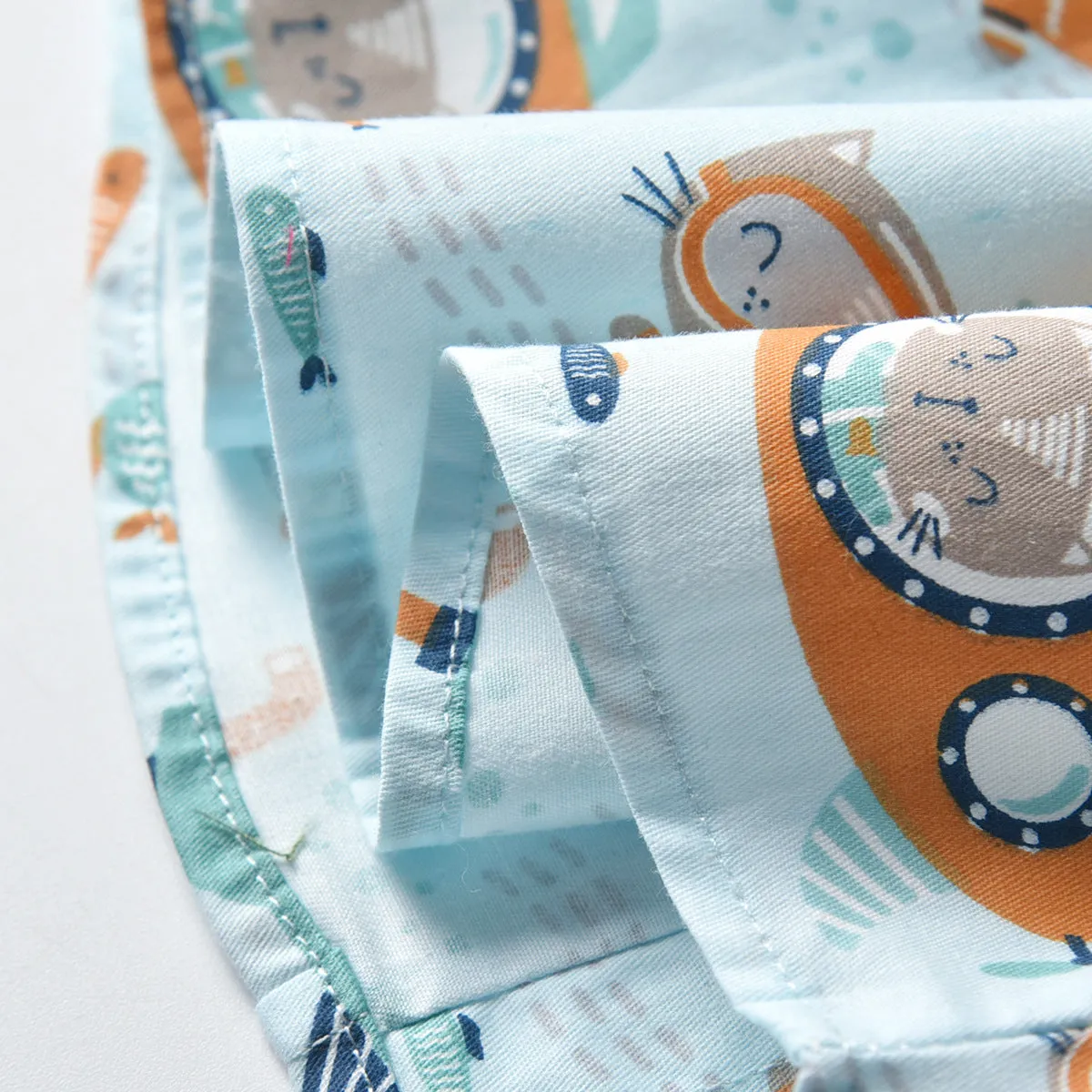 2 Pieces Set Baby Kid Boys Animals Cartoon Print Shirts And Solid Color Rompers Wholesale 211109119