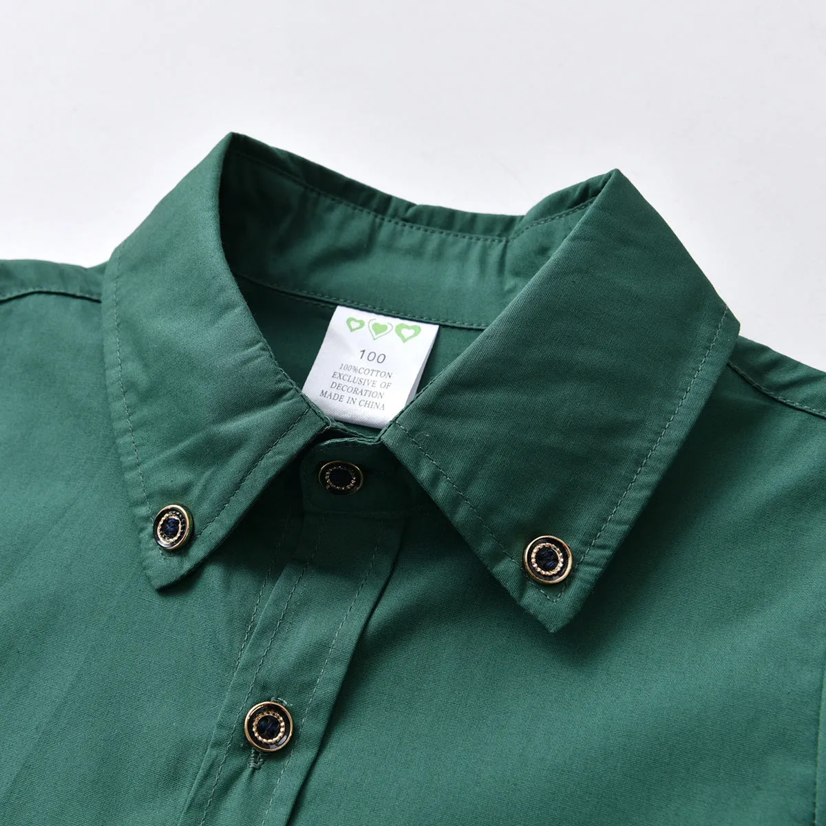 2 Pieces Set Baby Kid Boys Bow Shirts And Solid Color Jumpsuits Wholesale 211109318