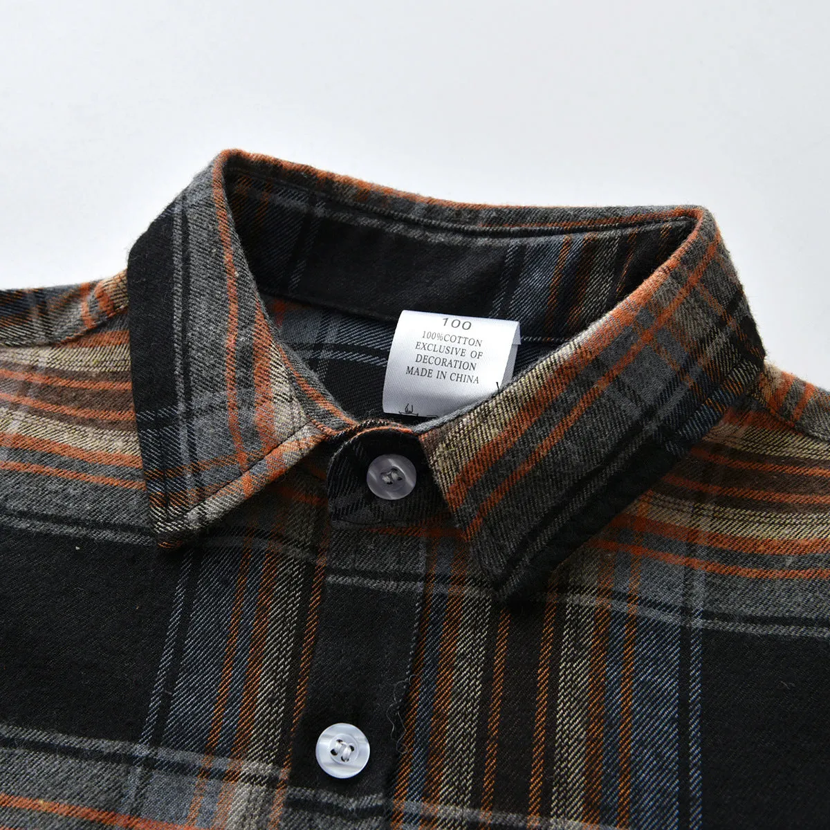 2 Pieces Set Baby Kid Boys Checked Shirts And Solid Color Pants Wholesale 211109317