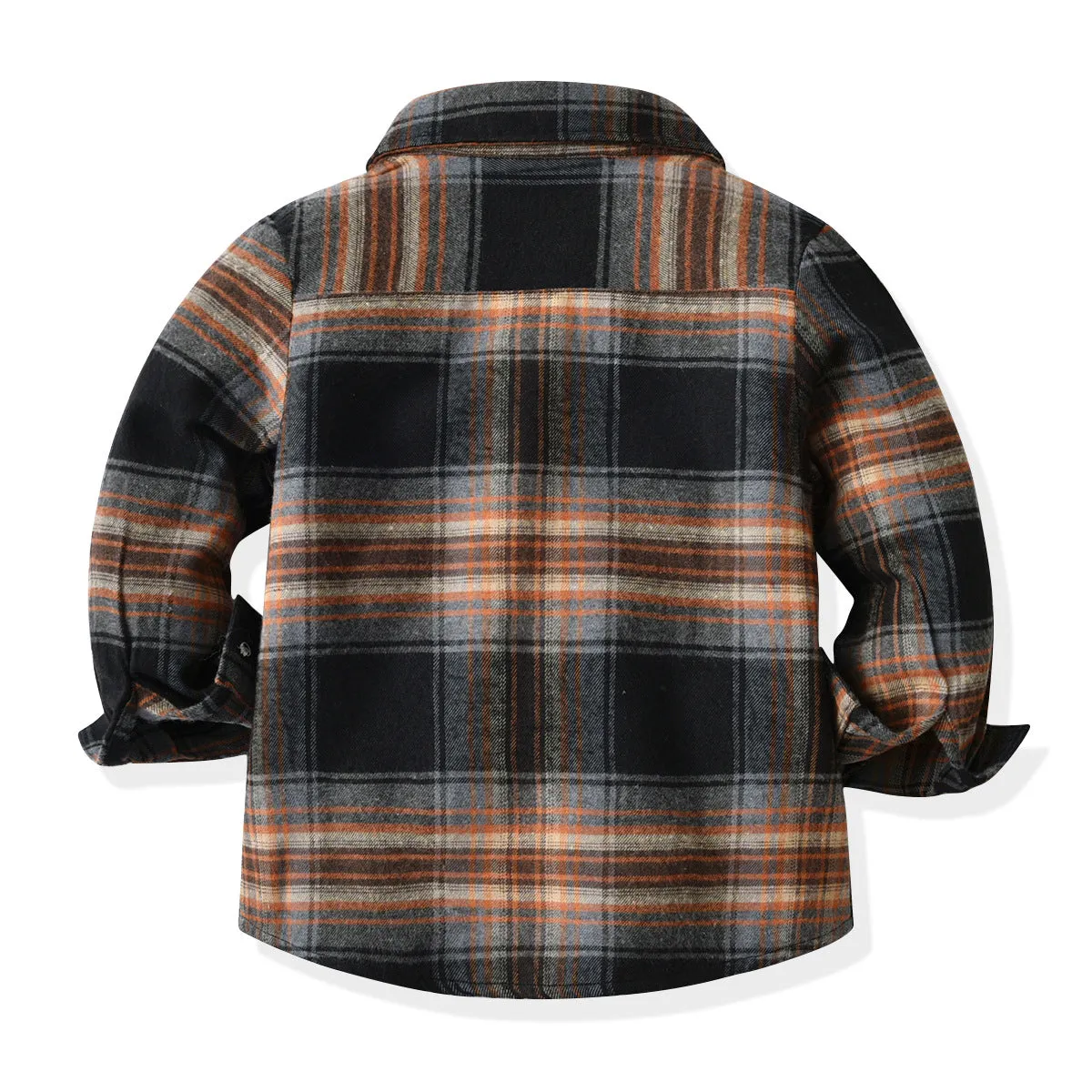 2 Pieces Set Baby Kid Boys Checked Shirts And Solid Color Pants Wholesale 211109317