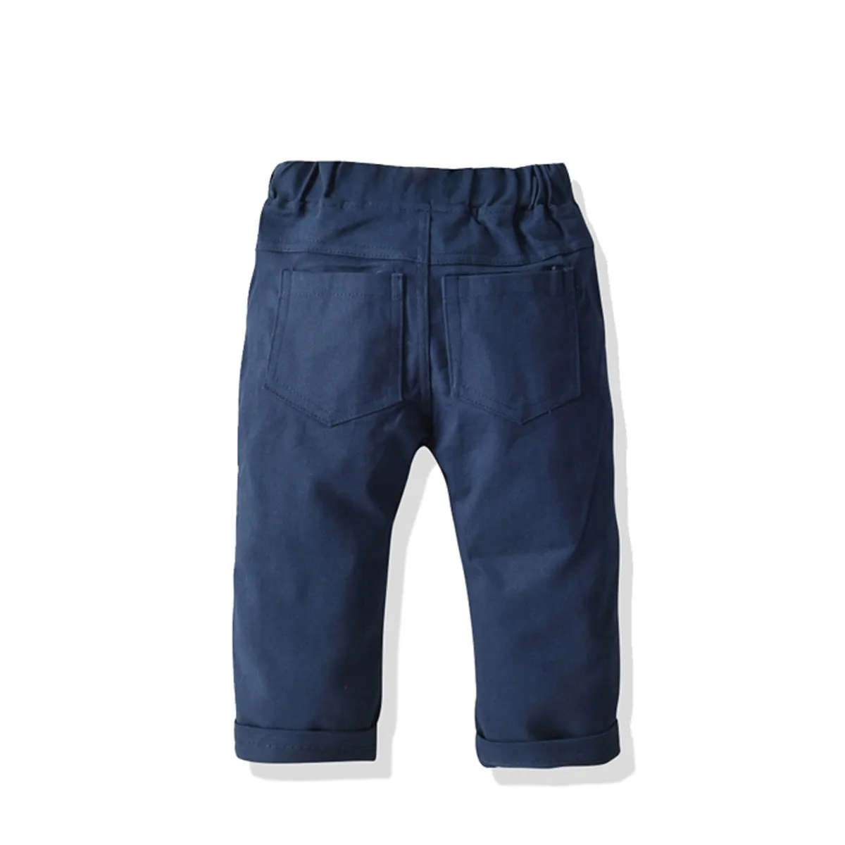 2 Pieces Set Baby Kid Boys Checked Shirts And Solid Color Pants Wholesale 211109317