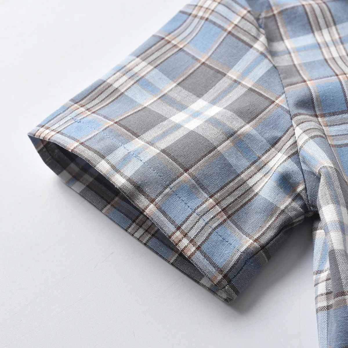 2 Pieces Set Baby Kid Boys Dressy Checked Bow Shirts And Shorts Suits Wholesale 211109628