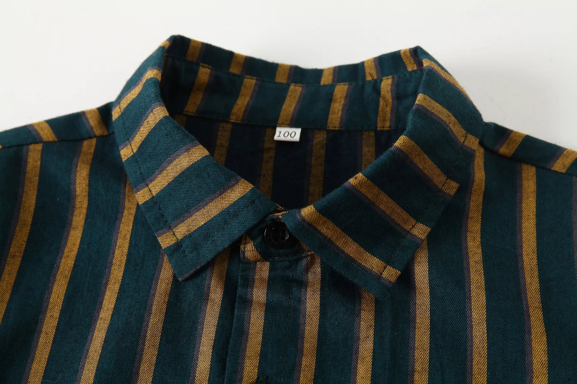 2 Pieces Set Baby Kid Boys Dressy Striped Bow Shirts And Solid Color Jumpsuits Wholesale 220425227