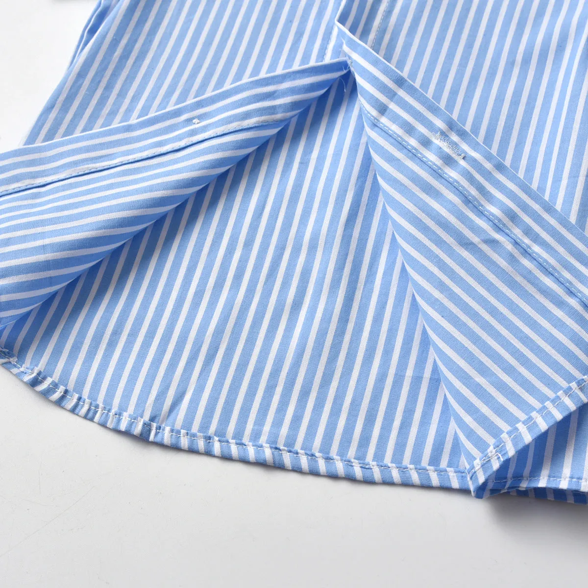 2 Pieces Set Baby Kid Boys Dressy Striped Bow Shirts And Solid Color Shorts Suits Wholesale 220531123