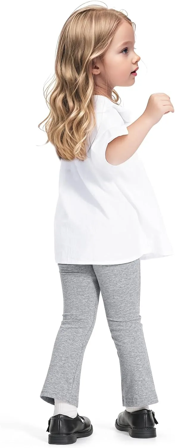 3 Pack Baby Girls Flare Leggings Toddler Bell Bottoms Pants Infant Girl Soft Cotton Clothes Size 18M-5T