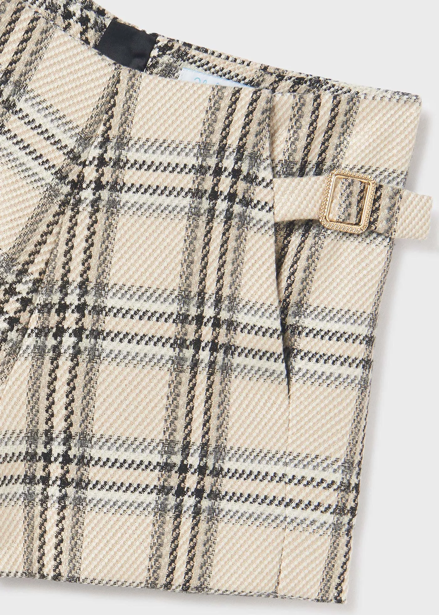 Abel & Lula Shimmer Embossed Plaid Shorts