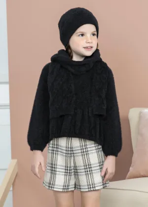 Abel & Lula Shimmer Embossed Plaid Shorts