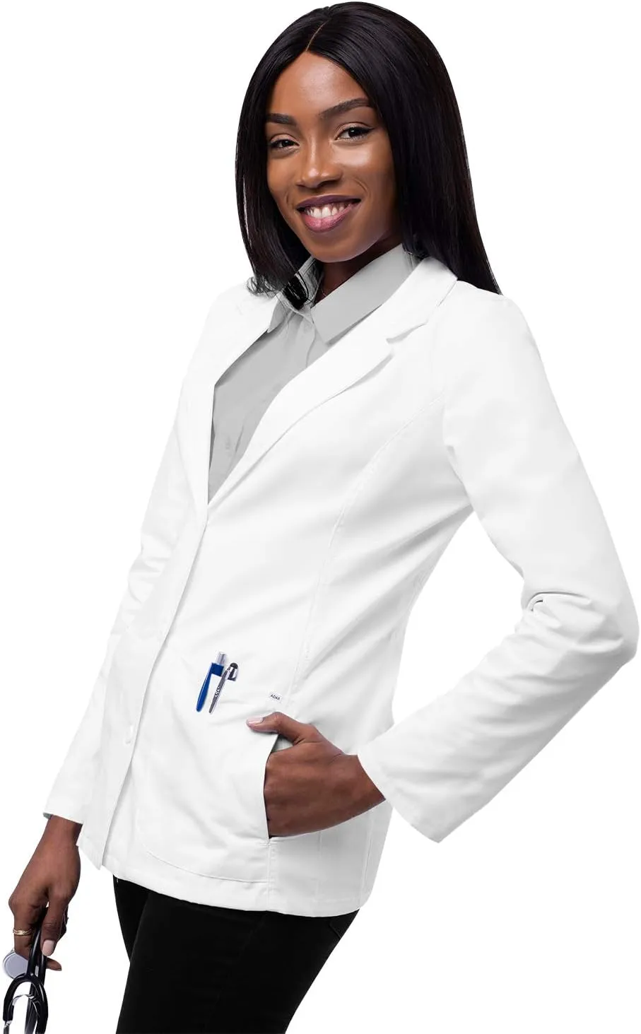 Adar Universal Lab Coats for Women - Tailored 28" Consultation Lab Coat