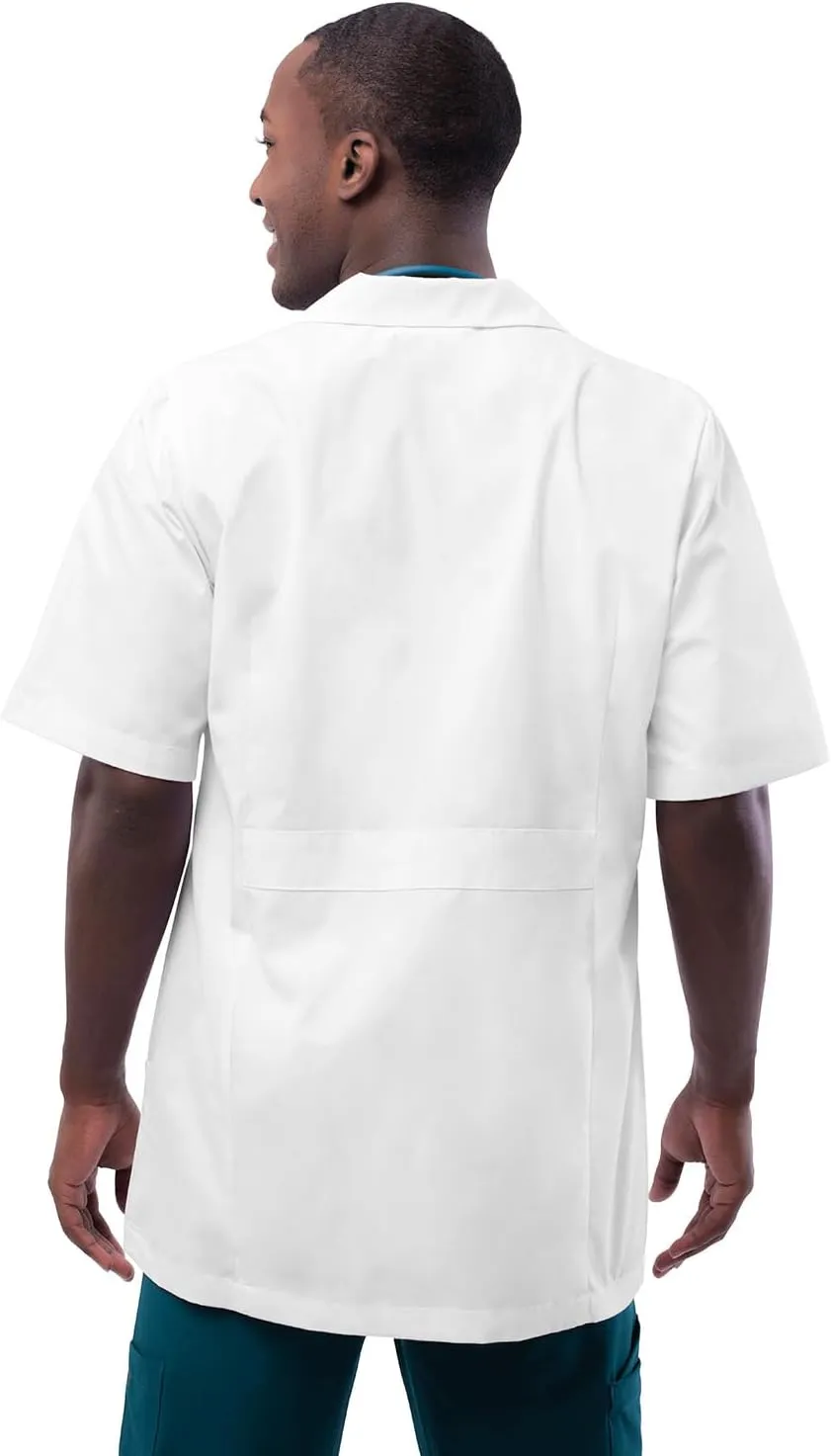 Adar Universal Unisex Lab Coats - Short Sleeve 31" Consultation Lab Coat