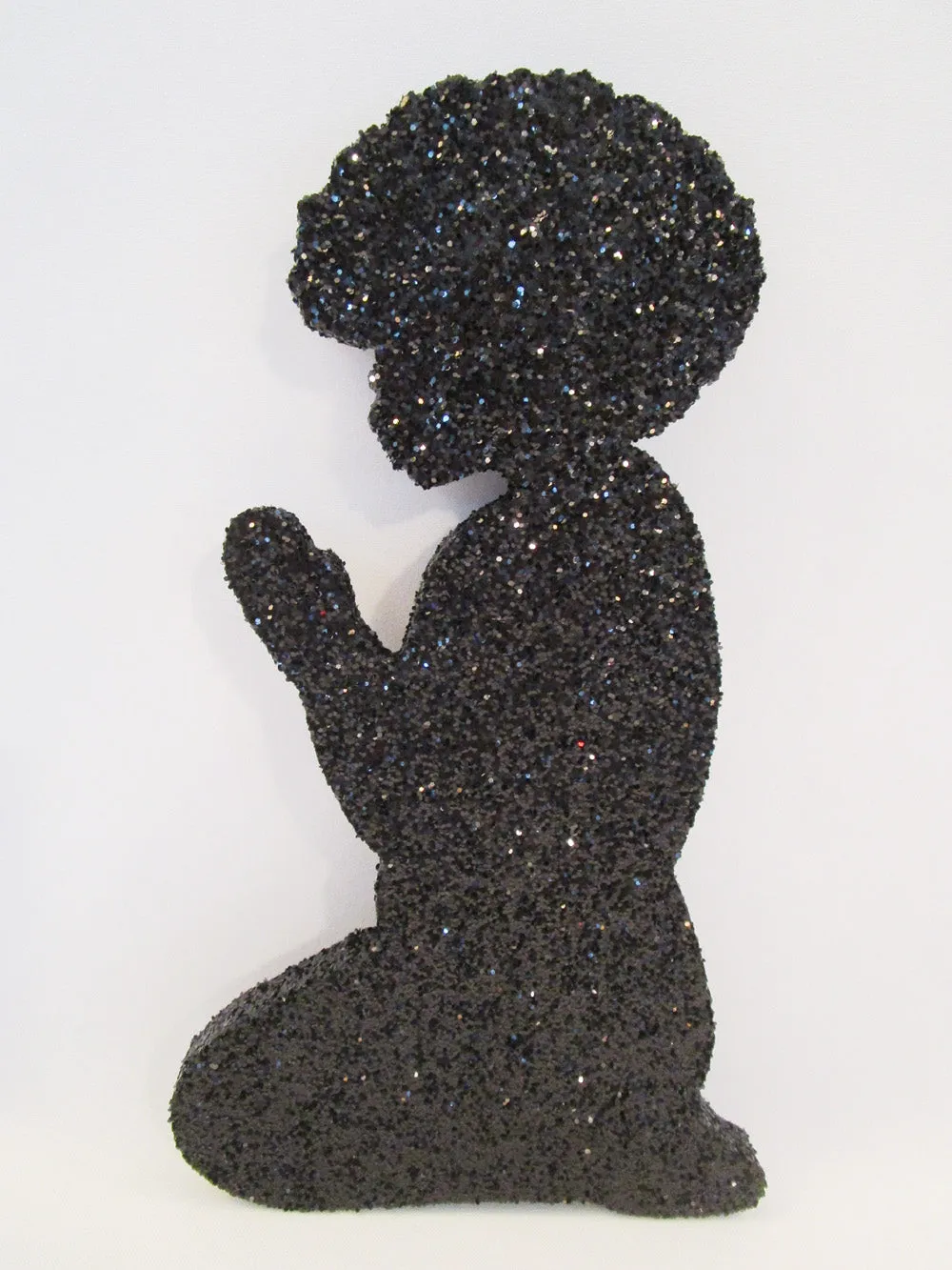 Afro Girl Praying Cutout