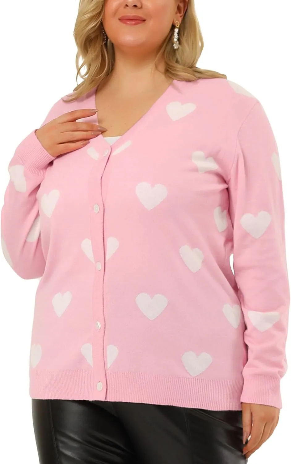 Agnes Orinda Plus Size Sweaters Cardigans for Women Long Sleeve Lightweight V Neck Cardigan Sweater