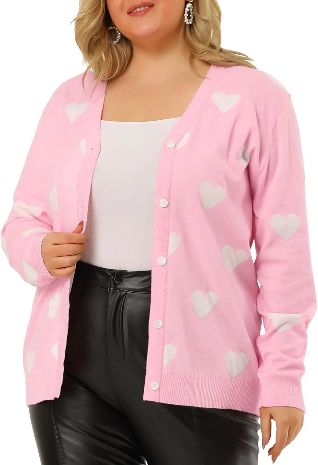 Agnes Orinda Plus Size Sweaters Cardigans for Women Long Sleeve Lightweight V Neck Cardigan Sweater