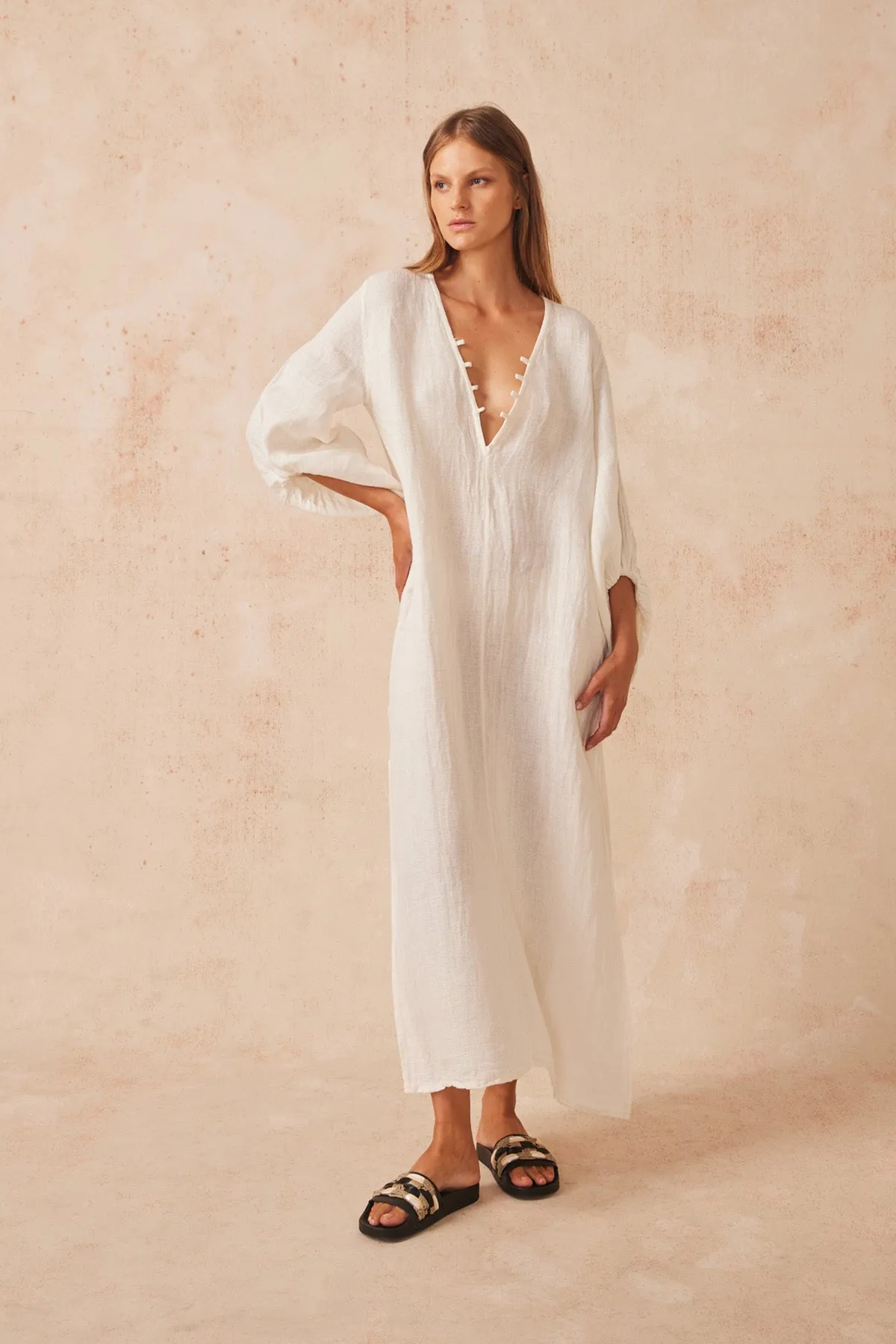 Alia Maxi Dress - Brasile Panna
