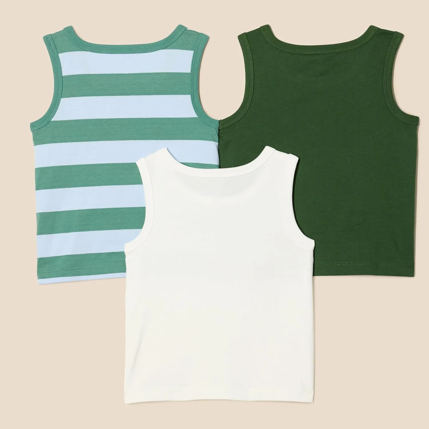 Amazon Essentials Boys and Toddlers' Tank Tops, Pack of 3