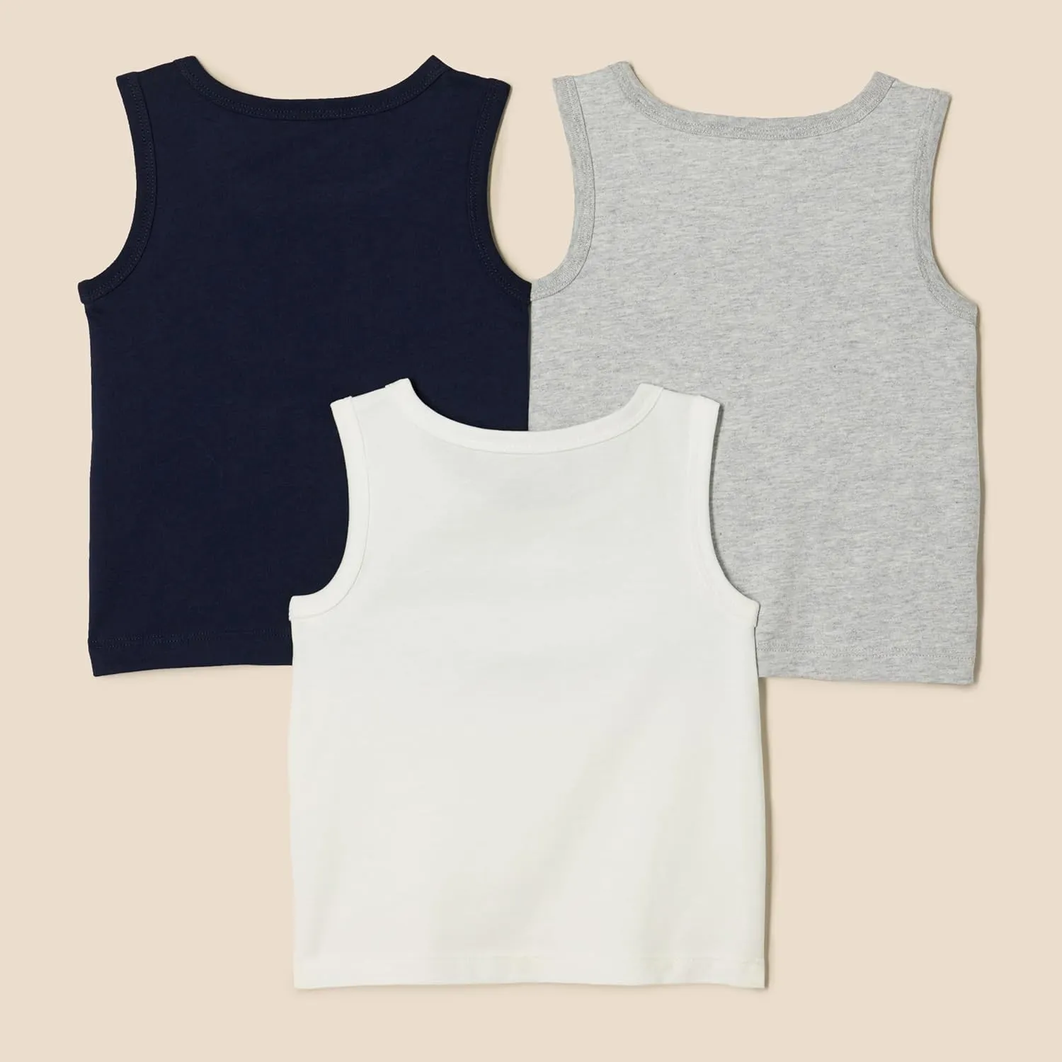Amazon Essentials Boys and Toddlers' Tank Tops, Pack of 3
