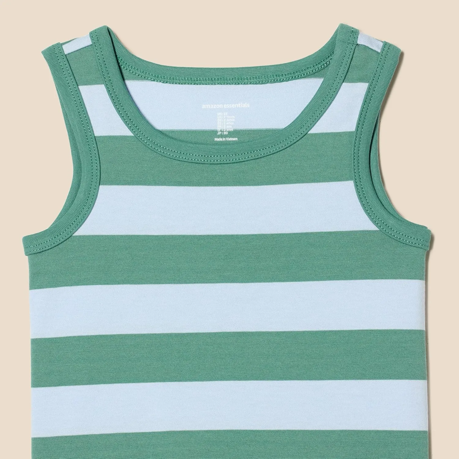 Amazon Essentials Boys and Toddlers' Tank Tops, Pack of 3