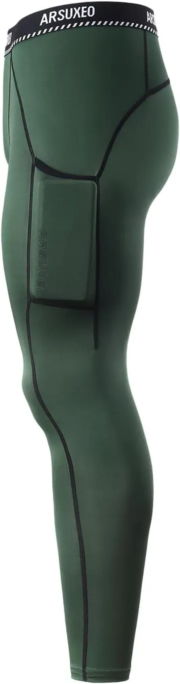 ARSUXEO Men's Compression Tights Running Pants Baselayer Legging K3