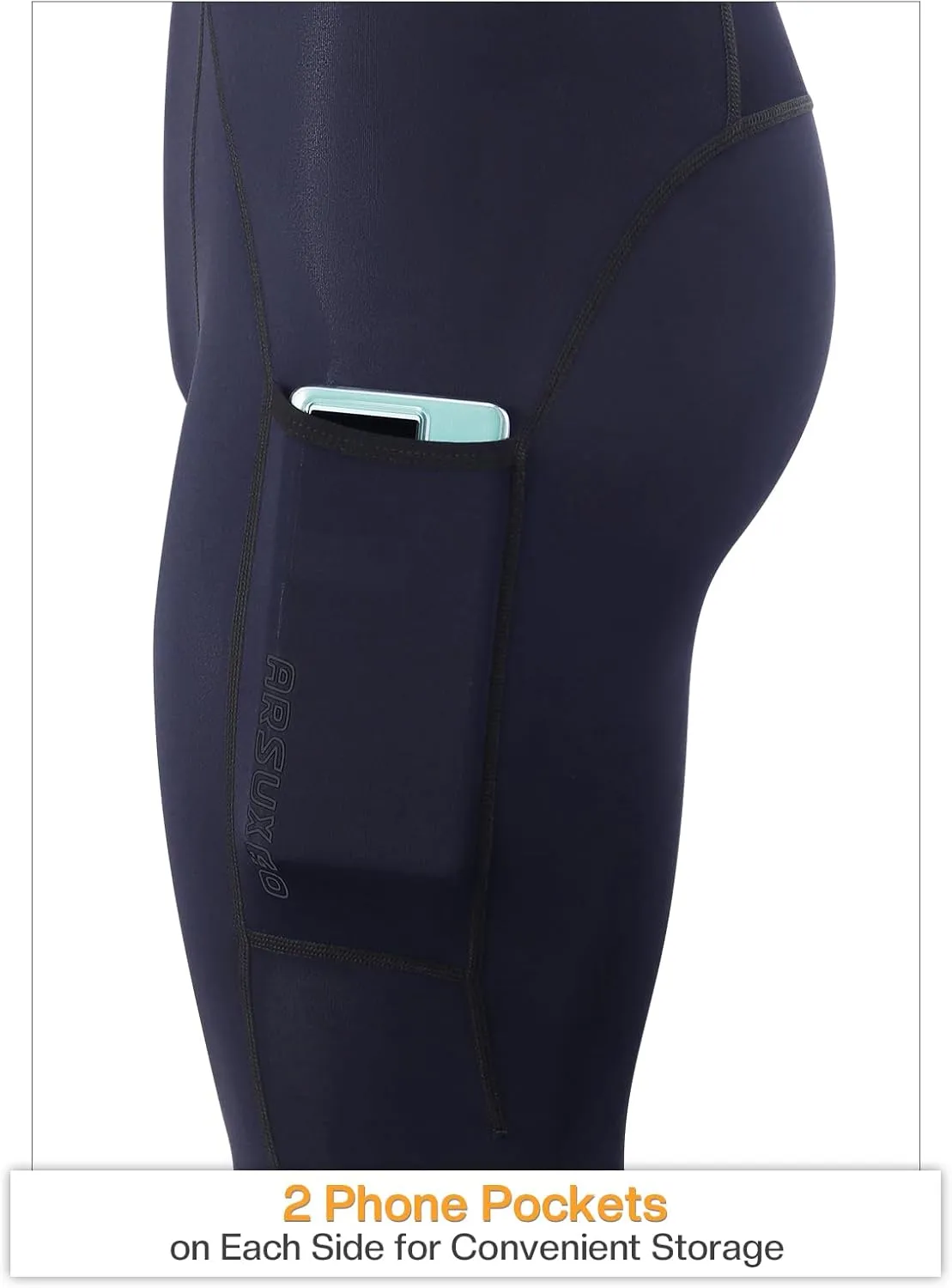 ARSUXEO Men's Compression Tights Running Pants Baselayer Legging K3