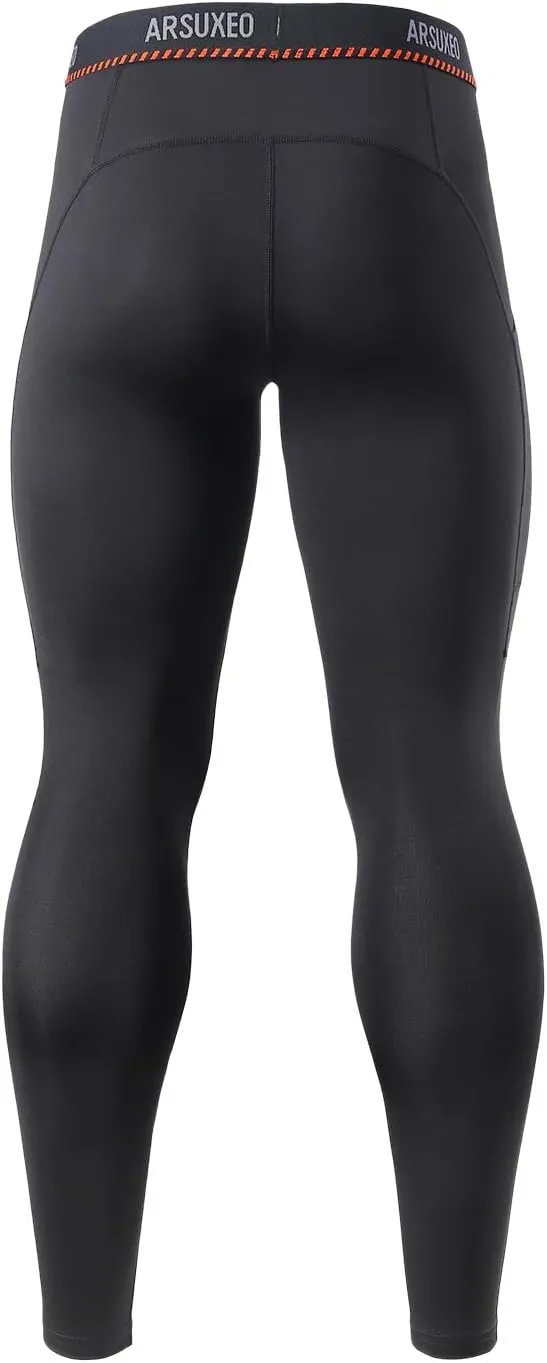 ARSUXEO Men's Compression Tights Running Pants Baselayer Legging K3