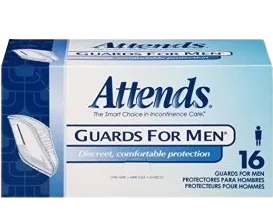 Attends Guards for Men (anatomical cup shape)