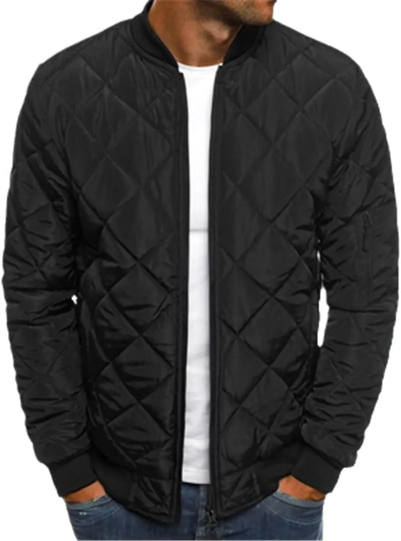Autumn Winter Men's Bomber Jacket Outwear Thick Warm Fashion Slim Cotton Padded Baseball Coats
