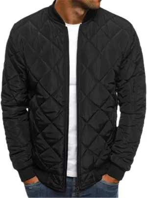 Autumn Winter Men's Bomber Jacket Outwear Thick Warm Fashion Slim Cotton Padded Baseball Coats