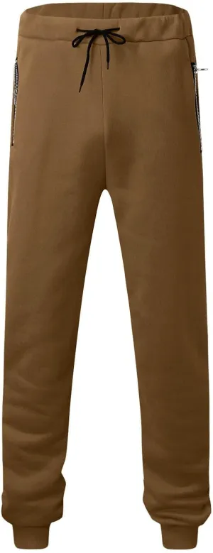 Aymnlox Mens Hiking Casual Pants Trendy Loose Fit Workout Chino Pants with Zip Pockets Drawstring Pants Elastic Waist Trouser