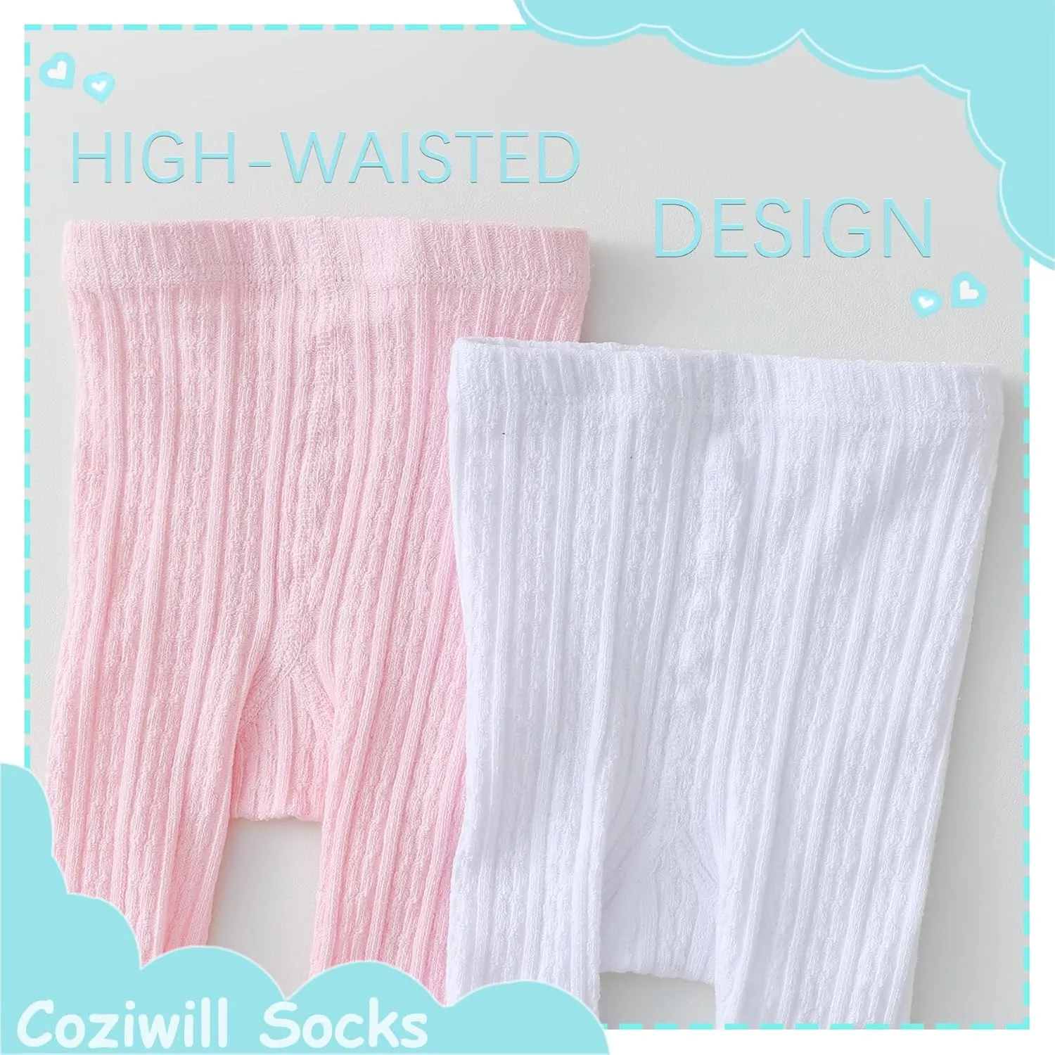 Baby Tights Toddler Stockings Tights Soft Cotton Cable Knit Baby Girl Tight Leggings Newborn Infant 0-4T