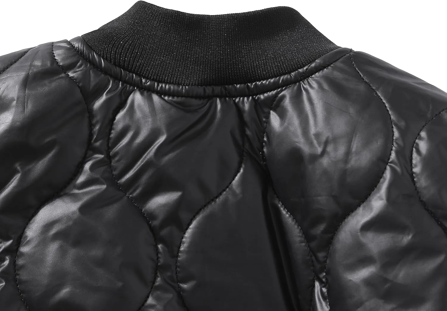 BAICAIYU Kids Puffer Jacket Leather Lightweight Boys and Girl Winter Outerwear Waterproof Zipper Cardigan School Coat