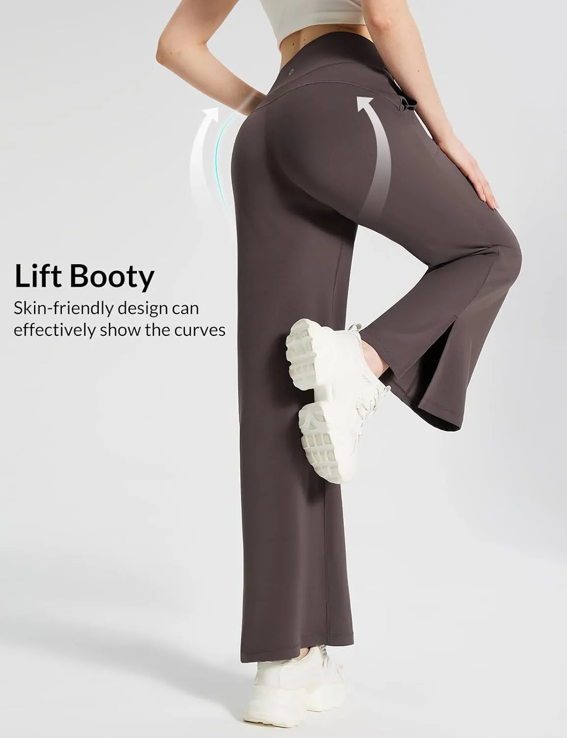 baleaf Women's Loose Yoga Pants Wide Leg Athletic Pants High Waisted Casual Lounge Drawstring Sweatpants with Pockets