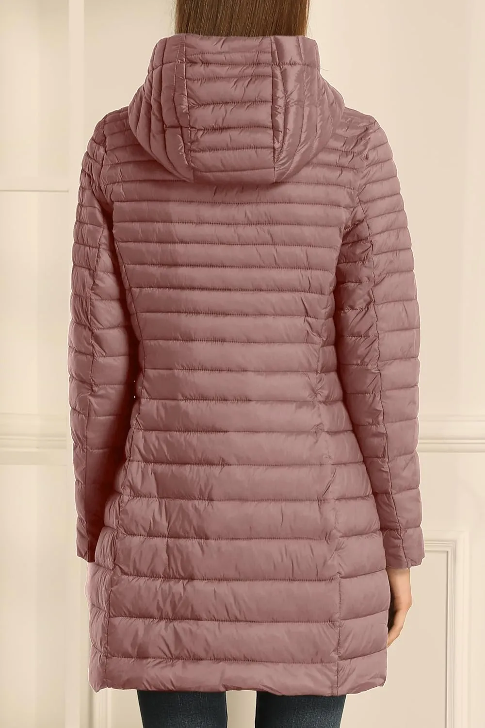 Bellivera Women's Quilted Lightweight Puffer Jacket, Winter Coats for Women Long Padded Bubble Coat
