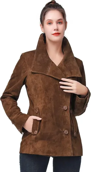 BGSD Women Jane Suede Leather Jacket (Also available in Plus Size & Petite)