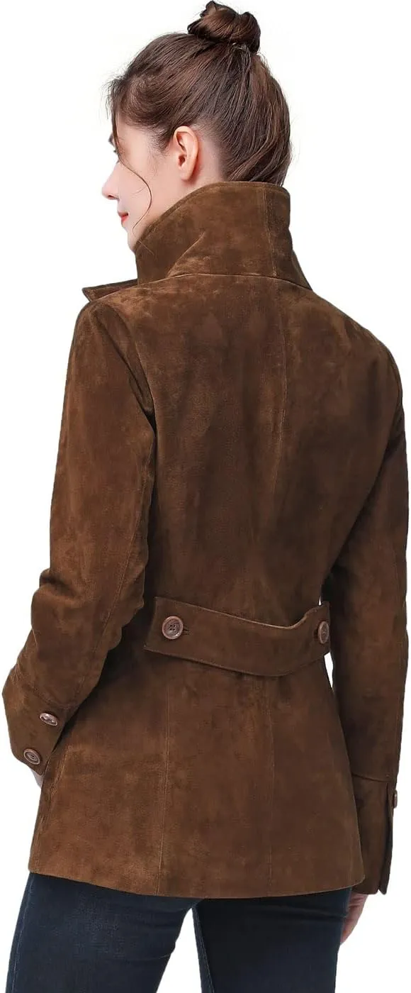 BGSD Women Jane Suede Leather Jacket (Also available in Plus Size & Petite)