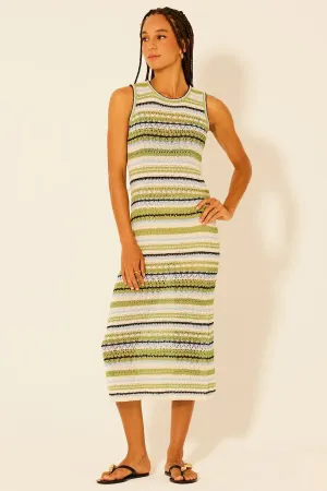 Bianca Dress- Green Combo