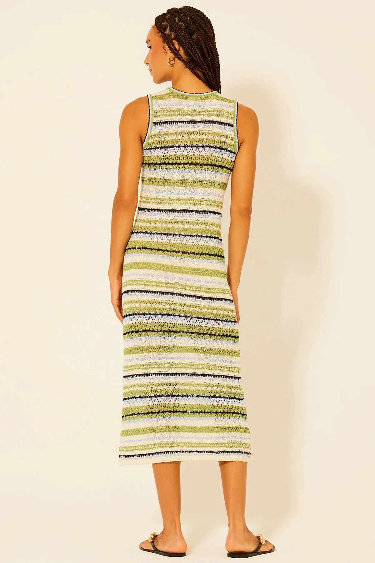 Bianca Dress- Green Combo