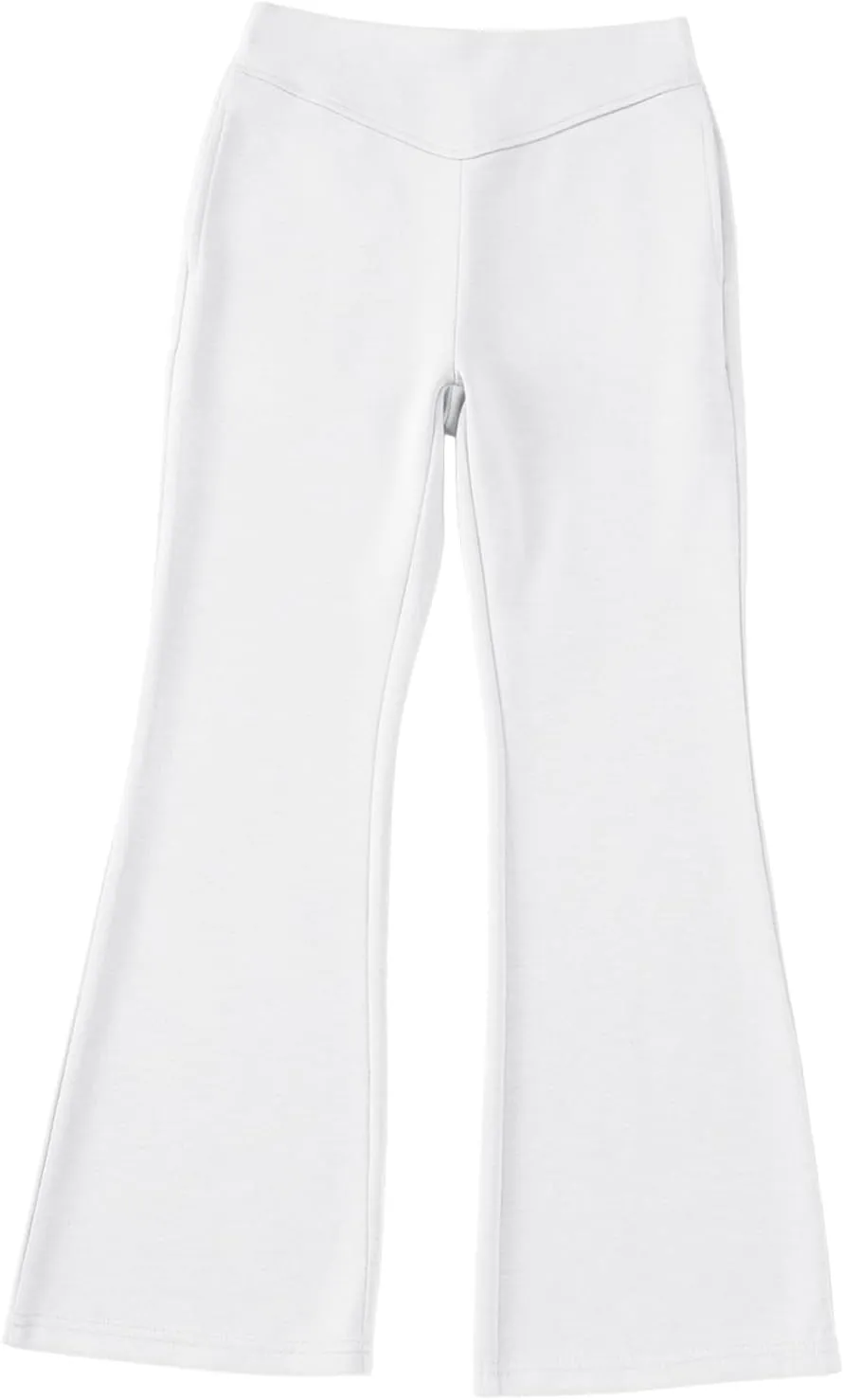 blibean Girls Dressy Bell Bottom School Uniform Pants Size 6-15 Years