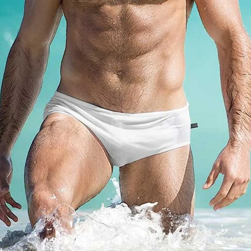 Bold Solid Swim Briefs
