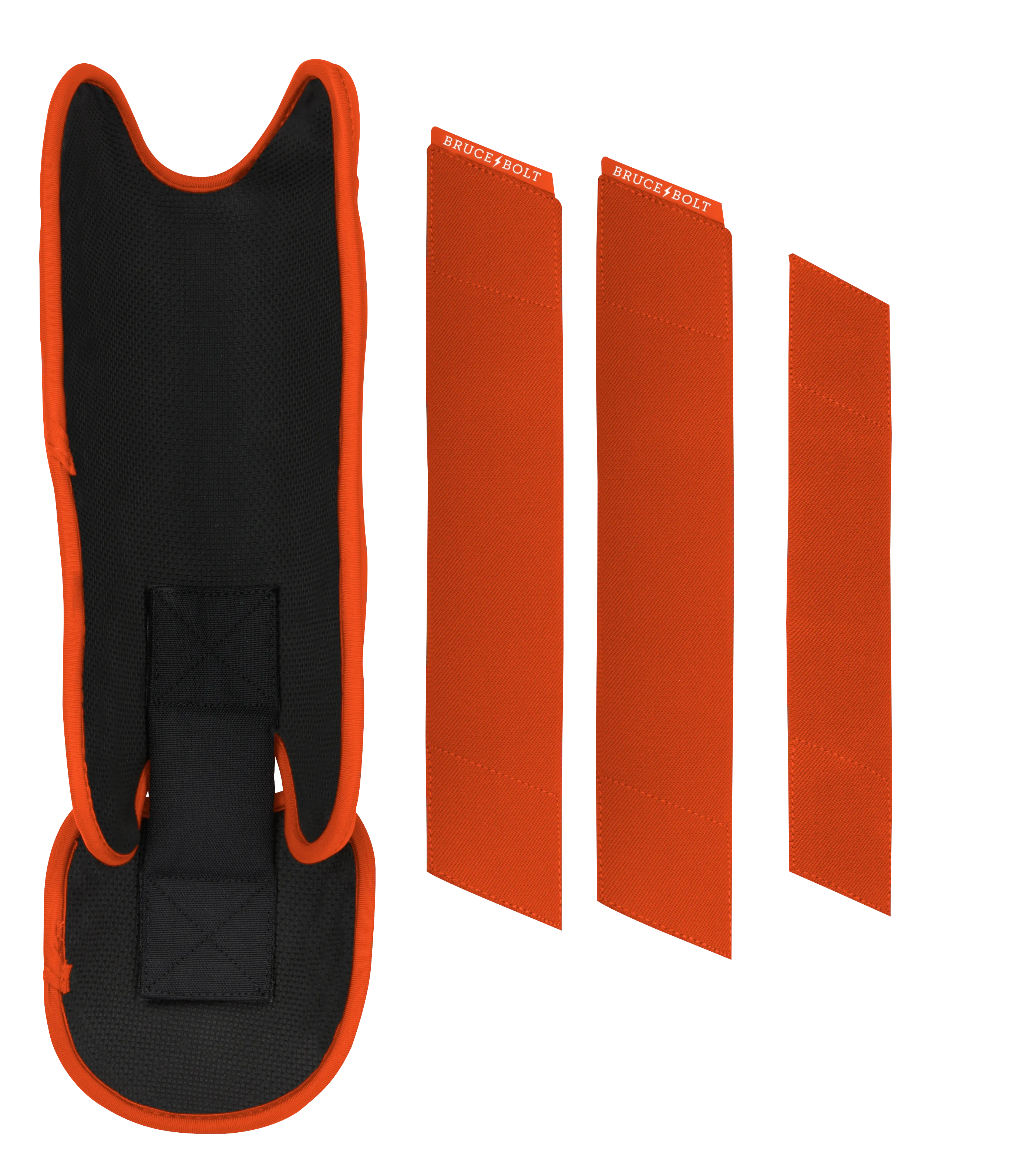 BRUCE BOLT Chrome Series Leg Guard - ORANGE