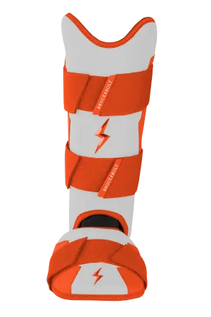BRUCE BOLT Chrome Series Leg Guard - ORANGE
