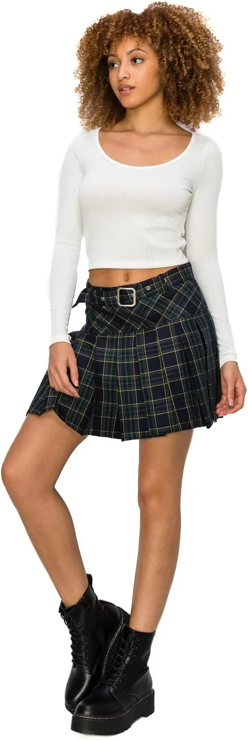 Cali1850 Womens Casual Mini Skirt  Stylish Versatile Flared Skater Bodycon Skirts