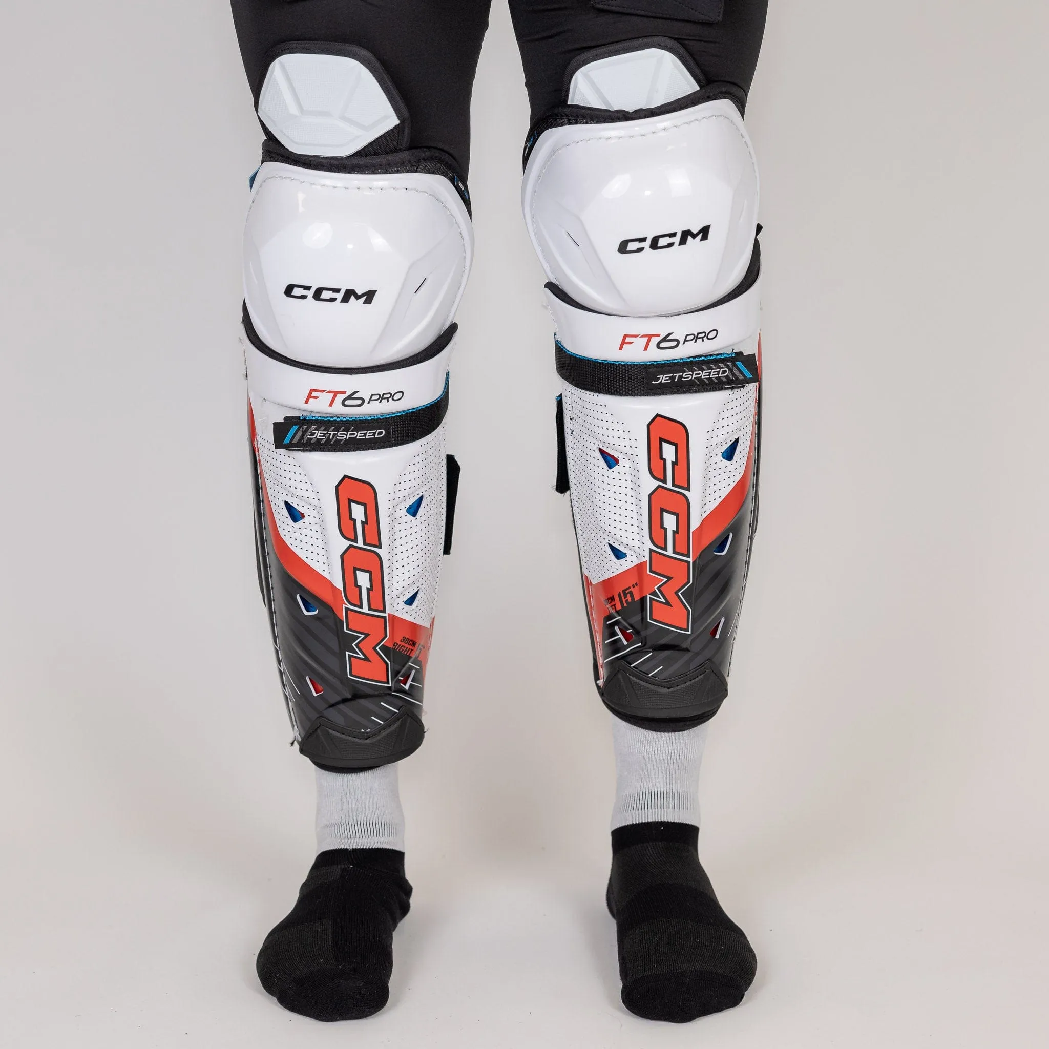 CCM Jetspeed FT6 Pro Junior Hockey Shin Guards