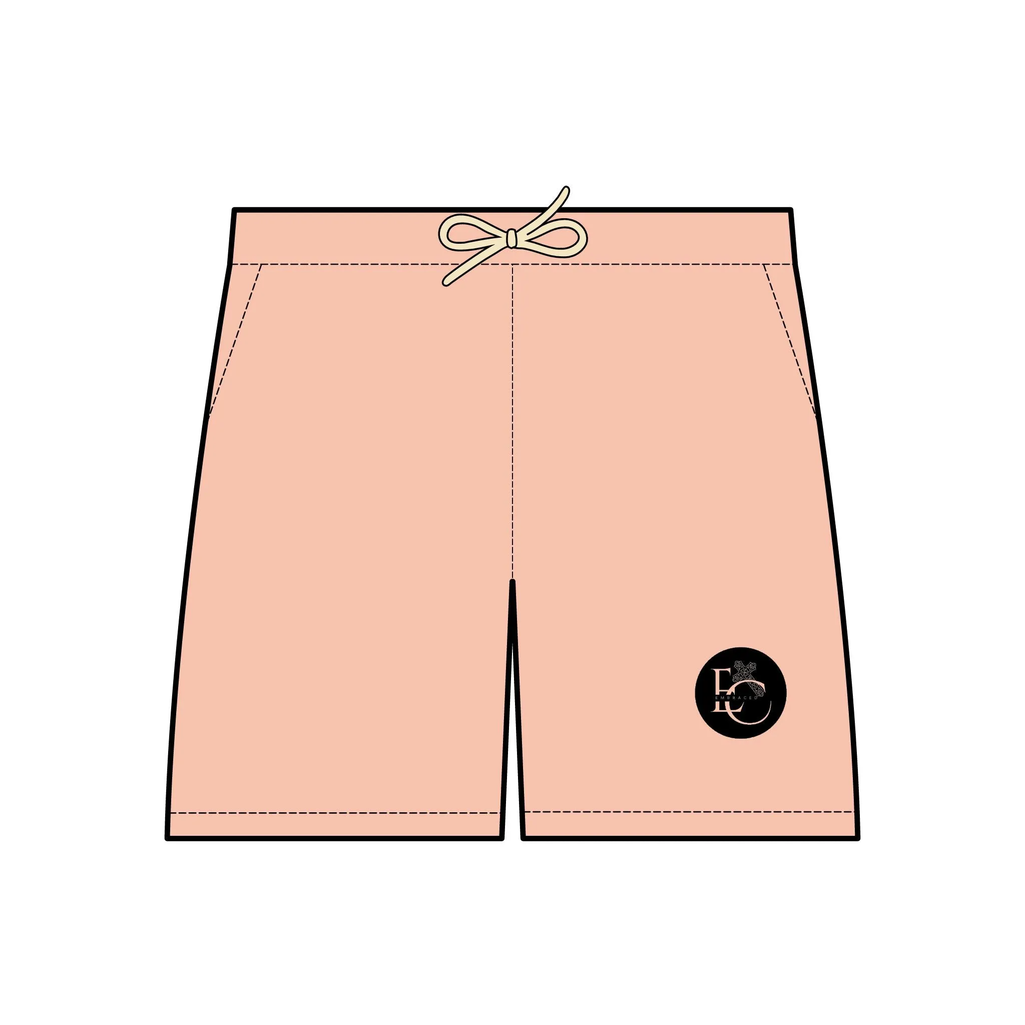 Christian Embraced Collections Fleece Sweat Shorts - Logo Design