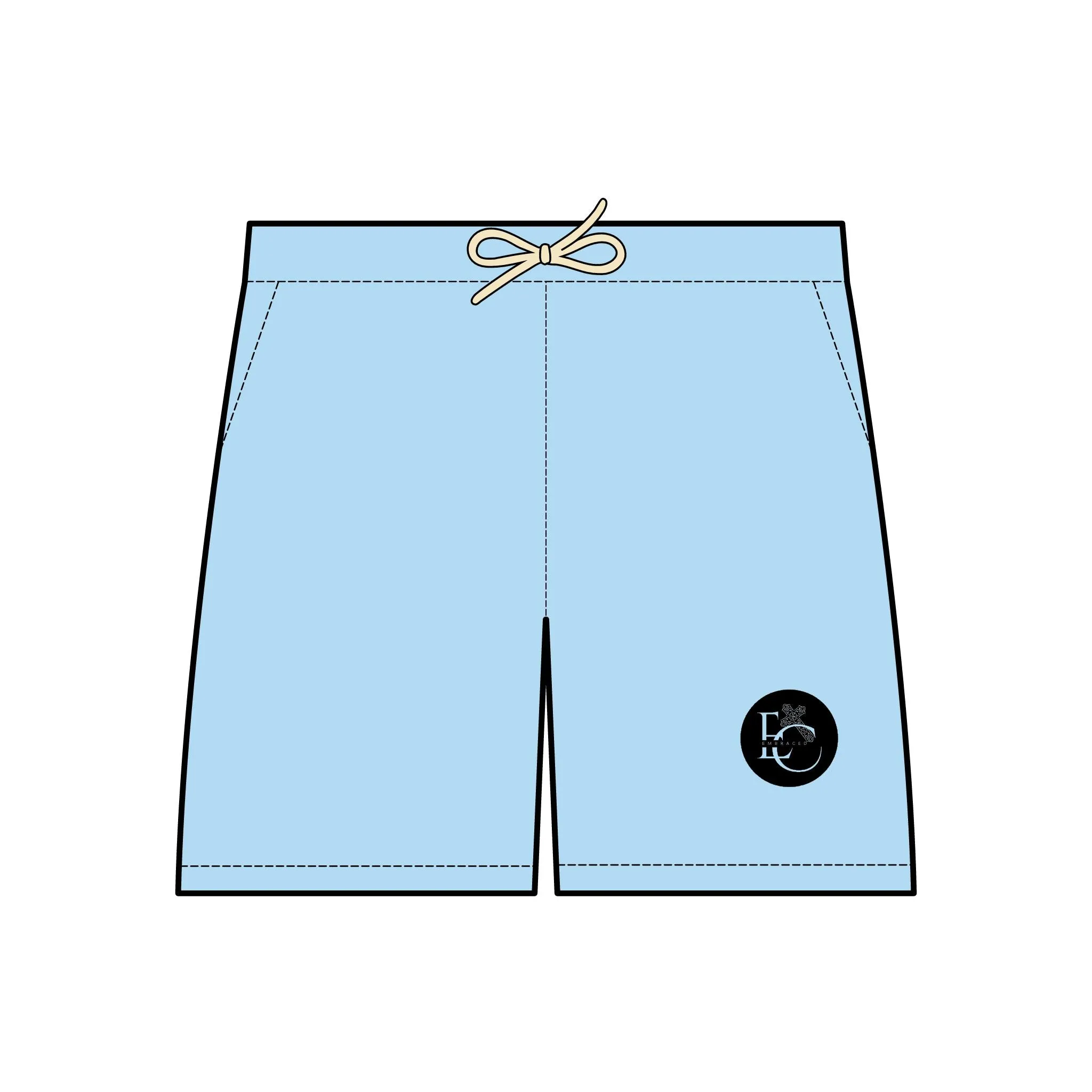 Christian Embraced Collections Fleece Sweat Shorts - Logo Design