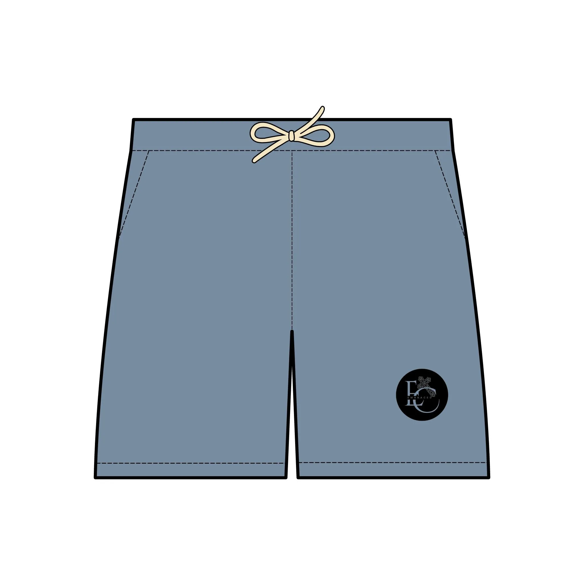 Christian Embraced Collections Fleece Sweat Shorts - Logo Design
