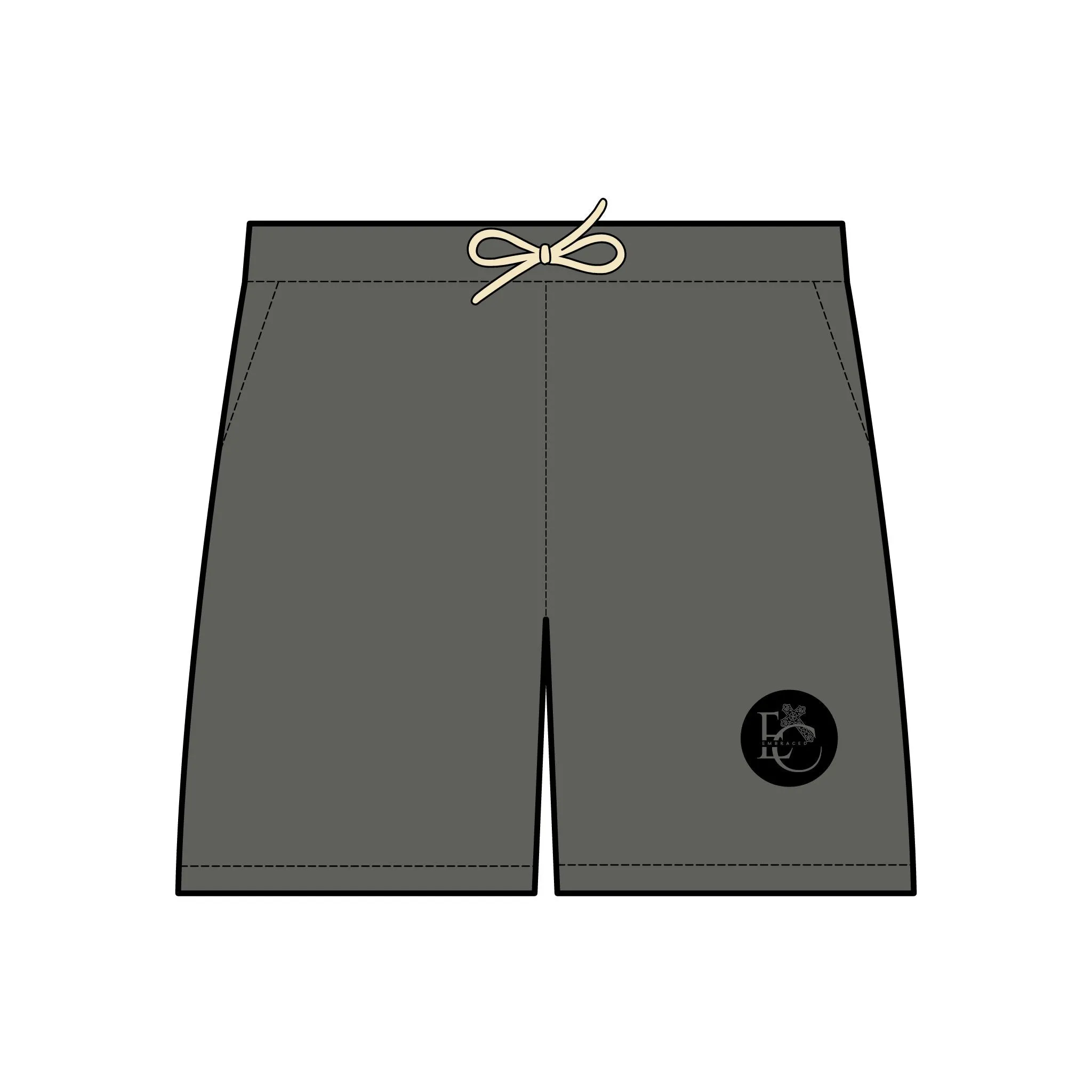Christian Embraced Collections Fleece Sweat Shorts - Logo Design