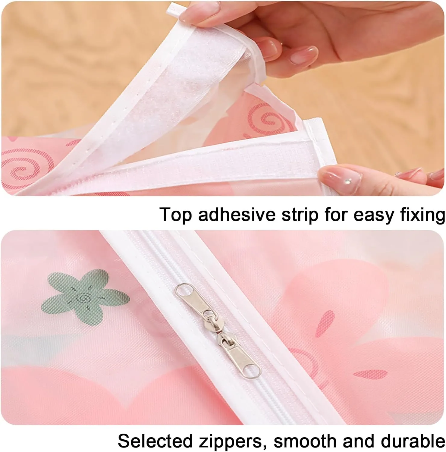 Clothes Cover for Hangings, Hanging Garment Bags, with Transparent Window, Metal Zipper, Suitable for Suits, Jackets, Sweaters, Shirts(30x50x90cm x20x35in)