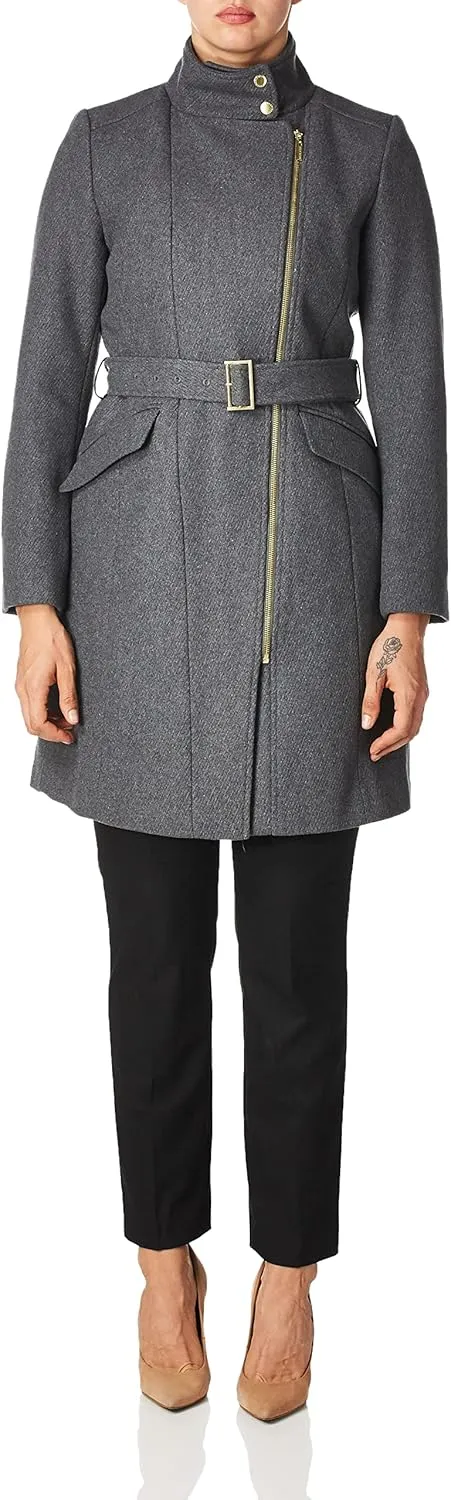 Cole Haan Women's Signature Hooded Wool Duffle Coat