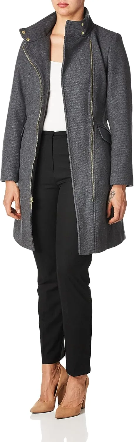 Cole Haan Women's Signature Hooded Wool Duffle Coat